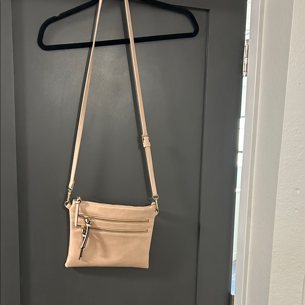 Pink crossbody bag